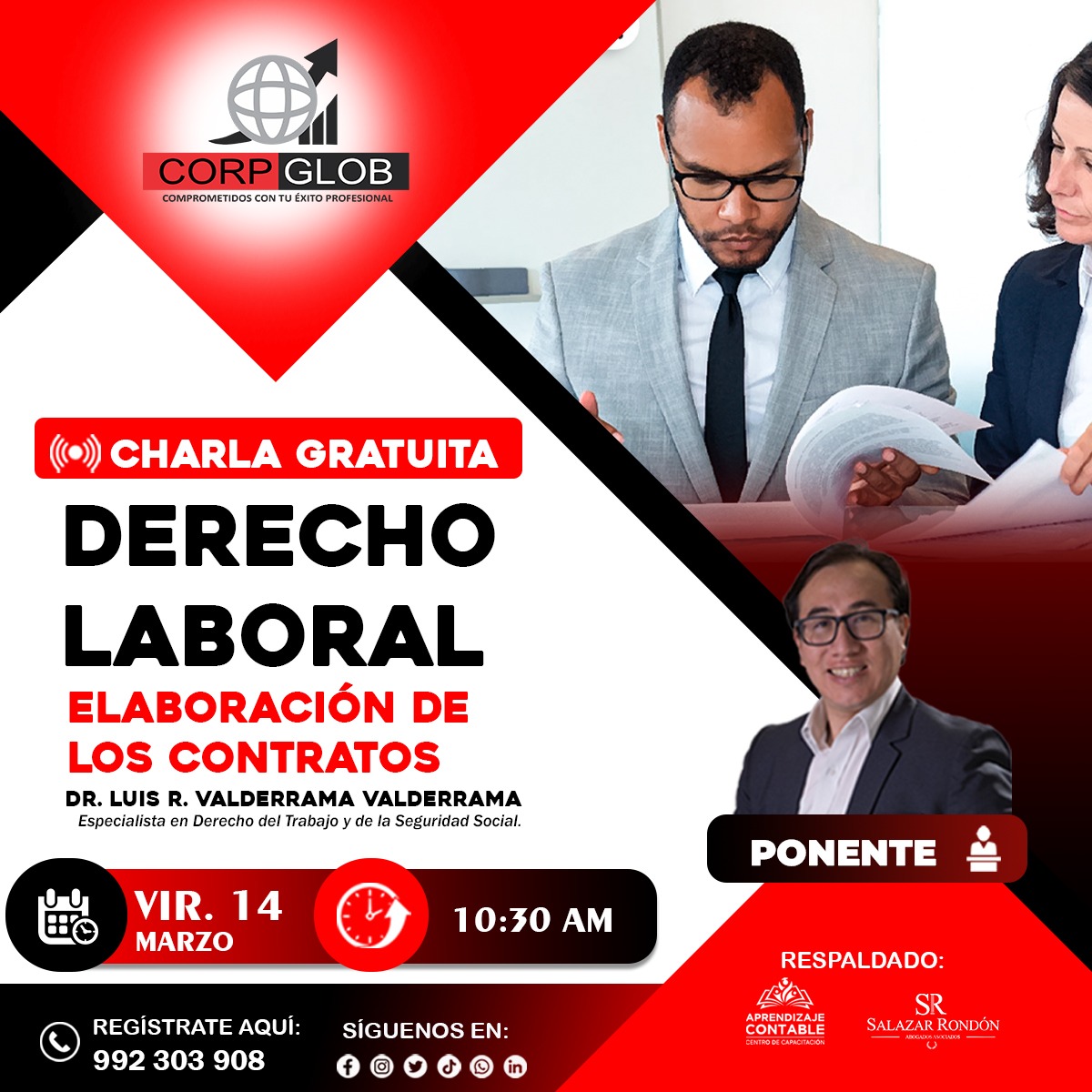 CHARLA GRATUITA: DERECHO LABORAL - ELABORACIÓN DE LOS CONTRATOS